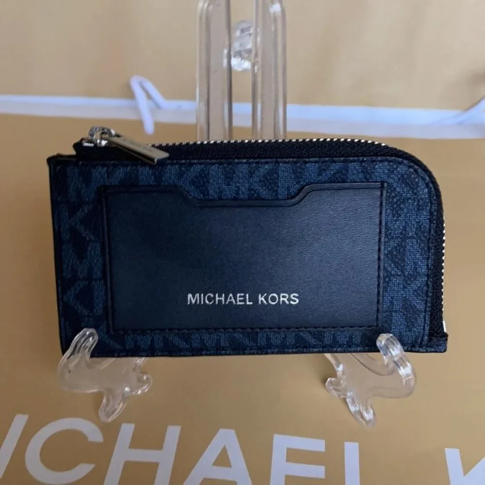 Michael Kors L Zip Mini Wallet Admiral NWT